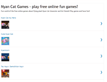 Tablet Screenshot of nyancatgames.com